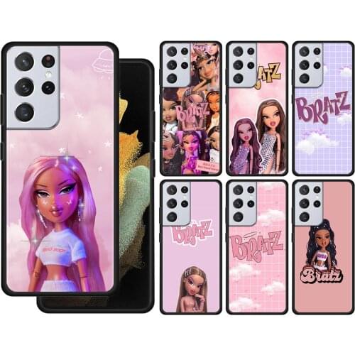 Riccu Fashion Bratz Painted Case For Samsung Galaxy S21 S20 UltrA S21 S20 FE S10 S9 S8 Plus S7 Edge S10Lite S10e Cover Silicone