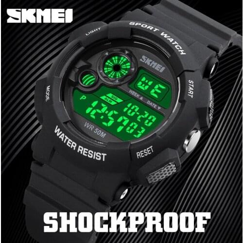 SKMEI 1718 Military Sports Watch Luxury Brand Watches For Man Luminous Chronograph Digital Wristwatch 50M Waterproof Clock