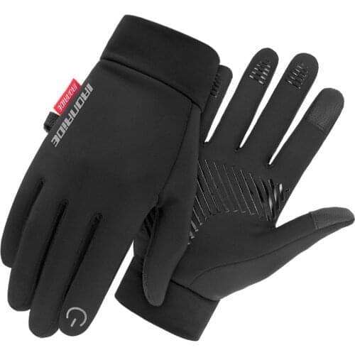 Spring Cycling Gloves With Wrist Support Touch Screen Bicycle Gloves Outdoor Sports Anti-slip Windproof Bike Full Finger Gloves
