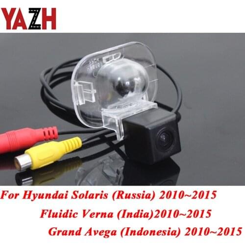Auto Packing Video Camera For Hyundai Grand Avega Solaris Fluidic Verna 2010-2015 HD Monitor Night Vision Car Rear View Camera