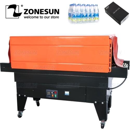 ZONESUN Heat Sealing Package Machine Automatic Shrink Wrapping Machine Plastic Packing Machine Tableware PVC Film Machine