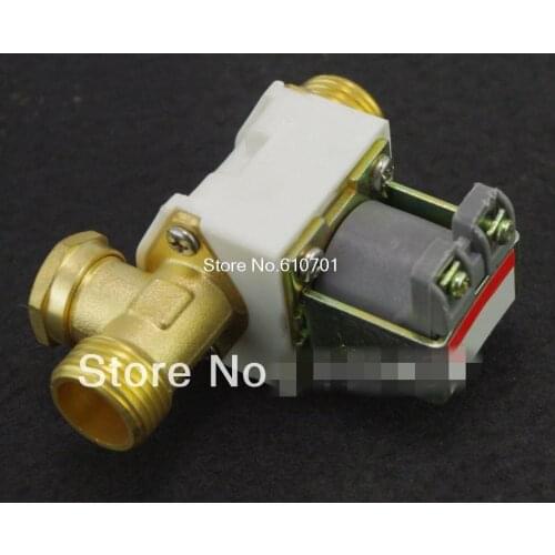 1/2" BSPP Brass Solar Solenoid Valve 6VDC 12VDC 24VDC 220VAC N/C Normal Closed Non-Return Water Air Gas