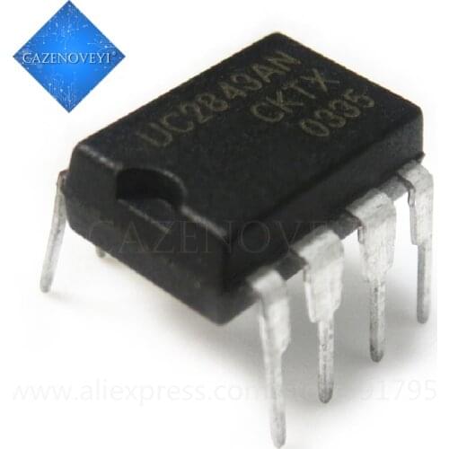 10pcs/lot UC2843 UC2843B UC2843AN DIP-8 In Stock
