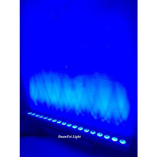 24pcs/lot 18*15W RGBWA 5in1 led wall washer for building waterproof led wall washer lights RGBWA
