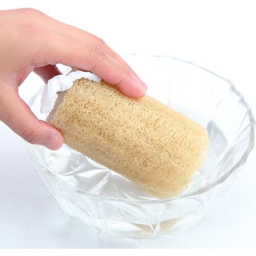 3Pcs Kitchen Loofah Sponge Scrubber Dish Washing Towel Cleaning Rags