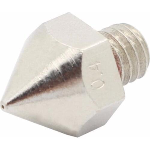 DuoWeiSi 3D Printer 3D Printer Nickel plating Nozzles For 1.75 Filament/3MM Filament ,nozzle wholesale .0.2/0.3/0.4/0.5MM