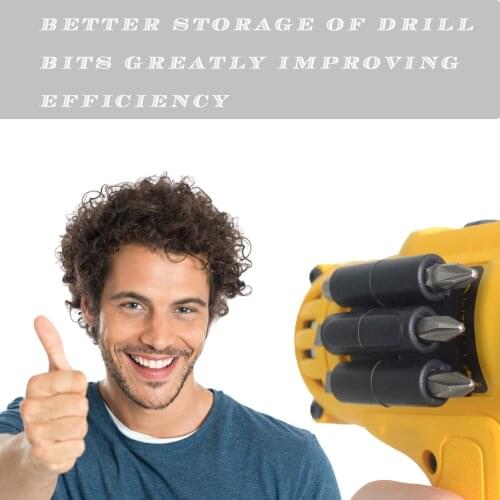 5PC drill accessories bit boat rubber stackable case klein veto bag little holster tool impact pliers screwdriver set belt small