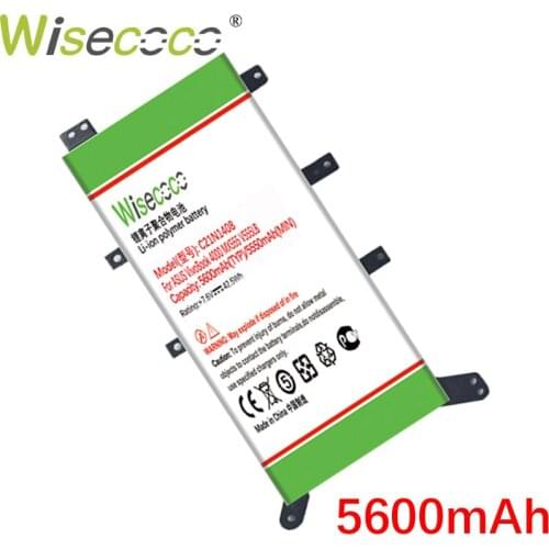 WISECOCO 5600mAh C21N1408 Battery For ASUS VivoBook 4000 MX555 V555L V555LB V555U Series +Tracking Code