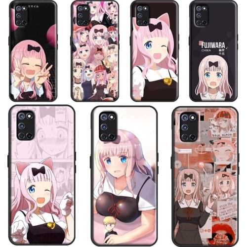 Love is War Chika Cover For OPPO A5 A9 A53 A31 2020 A1K A3S A5S A15 A52 A72 A83 A91 A93 Find X3 Pro F5 Case