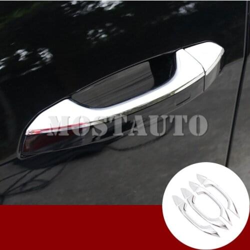 For Audi A6 S6 ABS Chrome Exterior Car Door Handle Cover Trim 2019-2020 8pcs Car Accessories Interior Car Decor Car Trim