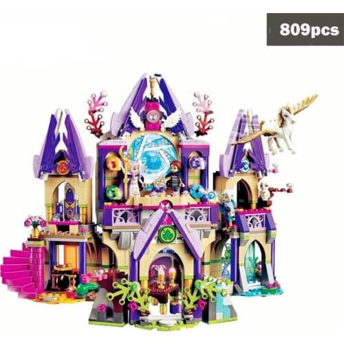 Elves Dragon Mysterious Sky Castle Compatible with Skyra Model Building Blocks DIY Educational Toys for Children Gift