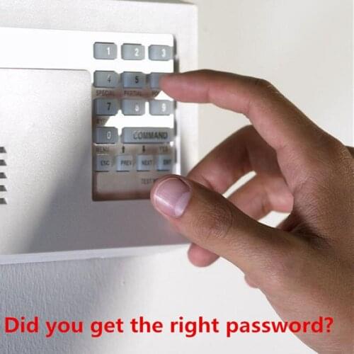 Real room escaping game, puzzle to get right password to escape, press the correct numbering key to open the lock