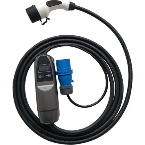 Hot selling eu smart plug outdoor charging station 32a portable ev charger level 2 type 2