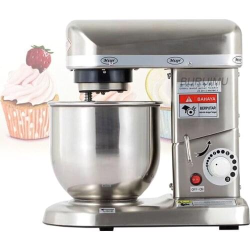 Stainless Steel Bowl Kitchen Food Stand Mixer Cream Egg Whisk Whip Dough Kneading Mixer Blender
