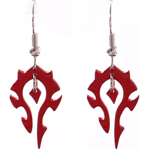 New World of Warcraft Horde Drop Earrings the Horde Symble Game/Movie Jewelry Earrings Drop Shipping