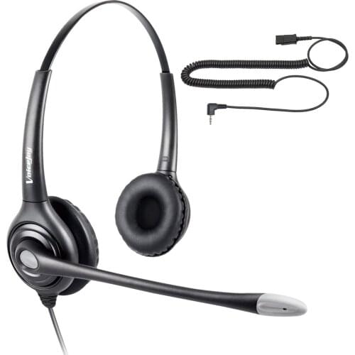 Office headset QD(Quick Disconnect) headset with 2.5mm plug ,or RJ9 plug,or dual 3.5mm plug or smartphone 3.5mm plug