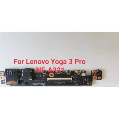 Original For Lenovo Yoga 3 Pro 13 Audio Jack USB Board AIUU2 NS-A322 With Cable DA30000DU10 NF-A321