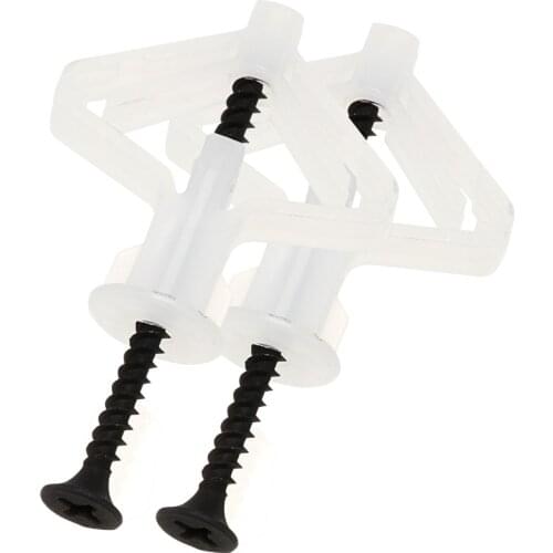 25pcs Plastic airplane expansion pipe curtain gypsum board hollow wall expansion screw 3.5*50+anchor 8*50 plugs up aging