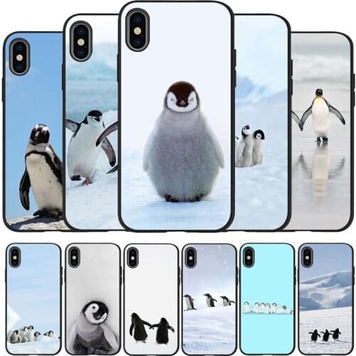 Penguin Silicone Phone Case For iPhone 11Pro Max 11 XR XS Max X 8 7 6 6S Plus 5 5S SE 2020 Cover