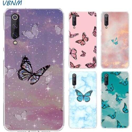 Cartoon butterfly little butterfly Case For Xiaomi Redmi Note 10 9 8 lite A3 S2 5X 6X CC9 CC9E 9SE 8SE 9T F1 Silicone Cover