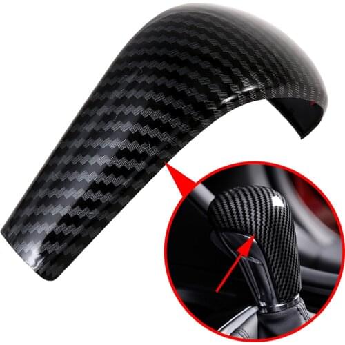 Carbon Fiber Interior Center Control Gear Shift Head Cover Replacement Fit For Mazda CX-30 CX30 2019 2020 2021 Accessories