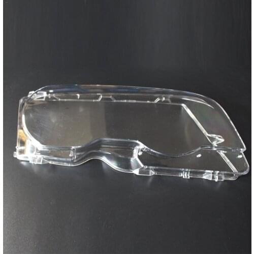 1 Pair Headlamp Glass Cover Clear Left Right Headlight Lens Covers Set for BMW E46 2001-2006 NEW Polycarbonate