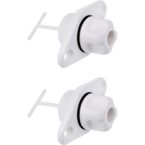 2 PCS Marine Boat Yacht Screw Drain Plug Bung Fits 1 Inch Diameter Hole for Water Sport Rowing Boat Inflatable Fishing Boat Acce