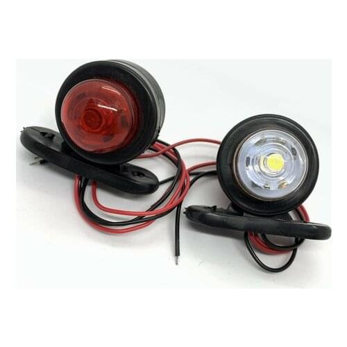 2Pcs Universal 12v-24v Truck Tail Light Turn Signal Indicators Small Edge Indicator Light
