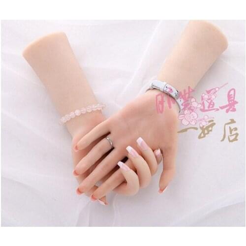 Free shipping! Luxury High Quality Realistic Human Silicone Hand Manikin Hands Model Female Hand Mannequin