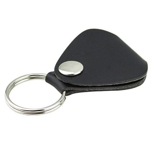 PU Leather Key Chain Guitar Picks Holder Keychain Plectrums Bag Case Supplies SEC88
