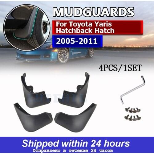 Mud Flaps For Toyota Yaris Hatchback Hatch 2005-2011 Vitz Daihatsu Charade Mudflaps Splash Guards Mudguards 2006 2007 2008 2009