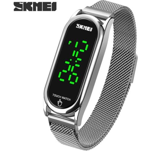 SKMEI Top Luxury Digital Women LED Touch Screen Display Date Time Ladies Sports Wristwatch Waterproof Clock Relogio Feminino