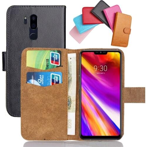 For G7 ThinQ LG Case 6.1" 6 Colors Flip Fashion Soft Leather LG G7 ThinQ Cases Exclusive Phone Cover Cases Wallet