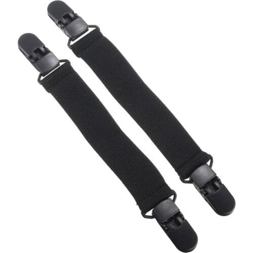 Black Boot Straps Riding Pant Clips Useful Elastic Motorcycle Bicycle Biker Leg Strap