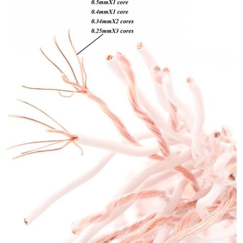 Hi-end 12TC 5N OCC cable pure copper speaker cable hifi audio bulk cable speaker wire for DIY interconnect cable