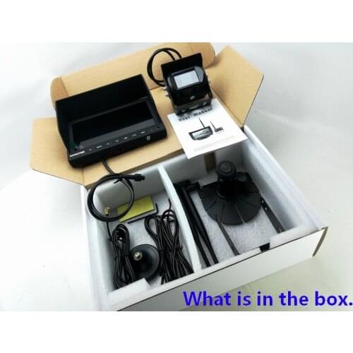 7 inch TFT LCD Wireless Rear View Monitor Night Vision Backup Camera Kit Parking System for 24V Truck Coach Bus