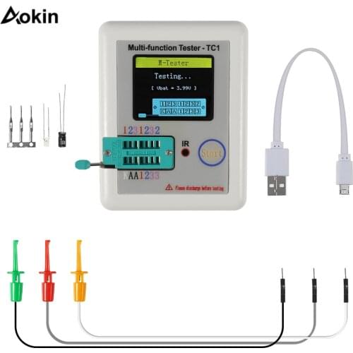 LCR-TC1 3.5inch Colorful Display Multifunctional TFT Backlight Transistor Tester for Diode Triode Capacitor Resistor Transistor