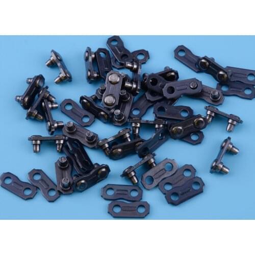 LETAOSK 24 Set/pack 325inch .050 & .058 Chain Connector Master Links Preset &Tie Straps Replacement Chainsaw Tools Repair Kits