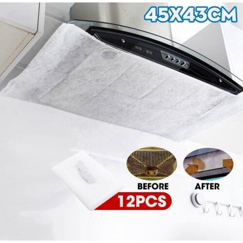 Range Hoods Oil-Absorbing Paper Filter Membranes Range Hoods Kitchen Anti-Smoke Stickers Filter Screens Oil Cover