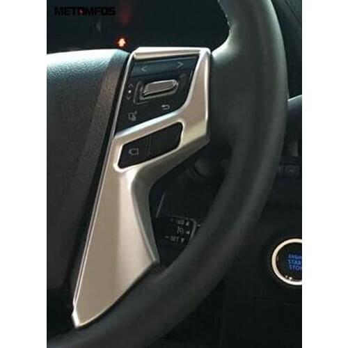 For Toyota Alphard Vellfire 2016 2017 2018 2019 Matte Steering Wheel Cover Trim Decoration Sequins Inner Accessories Car Styling