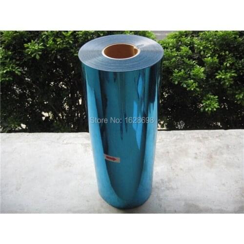 Metallic glossy CDN-10 Aqua color PET heat transfer to self adhesive vinyl film for cutting stickers