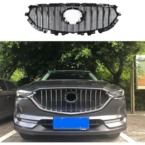 Auto Grille For CX-5 CX5 CX8 CX-8 2017 2018 2019 2020 Modified Auto Cover Front Racing Grille Grills Front Grill Cover
