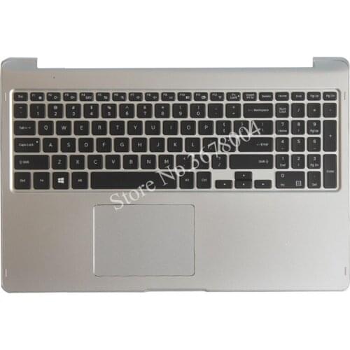 NEW US laptop keyboard for samsung 740U5L NP740U5L US Black keyboard with Palmrest case with Touchpad cover Backlight