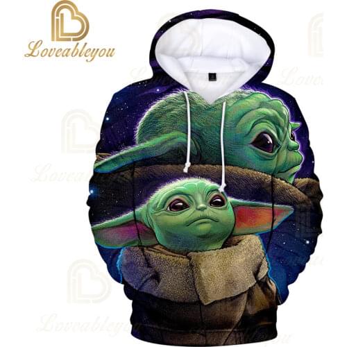 Winter New Boy Hoodie New Baby Yoda Mandalor Fall Wear New Kids Sweatshirt Long Sleeve Warm Boy Pullover Hoodie
