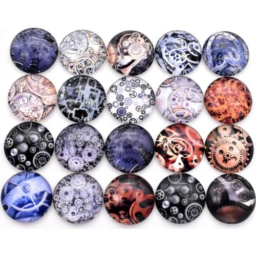 New Hot Sale 10pcs/lot 25mm Mixed Handmade Photo Glass Cabochons