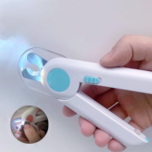 Pet Nail Clipper Scissors LED Light Nail Trimmer Anti-Cut Blood Line Tool For Cat Dog Products Pet Clipper Professional