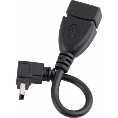 USB A Female to Mini 5P USB B Male Conversion Adapter OTG Cable Upwards Wholesale