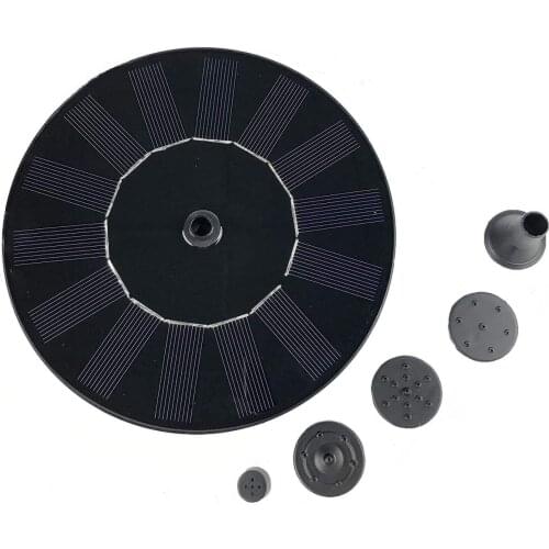 Floating Solar Powered Water Pump Compact With 4 Nozzles Solar Bird Bath Fountain for Garden Backyard Pond Pool Outdoor