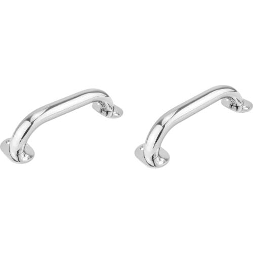 2x 316 Stainless Steel 12'' Grab Handle Handrail Marine Boat / RV / Bath