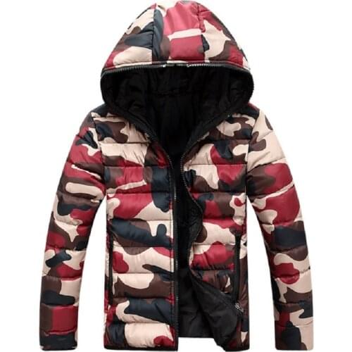 Casual Camouflage Down Jackets New arrival Fashion Winter Parka Men Camo Snow Casual Coats Jacket Double faced jacket